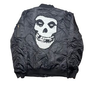 Misfits band patch on bomber jacket